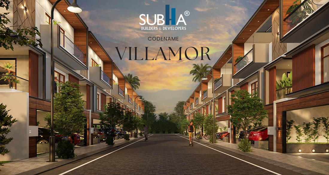 Main Elevation - Subha Villamor Villas