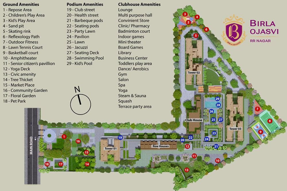 Master Plan - Birla Ojasvi RR Nagar
