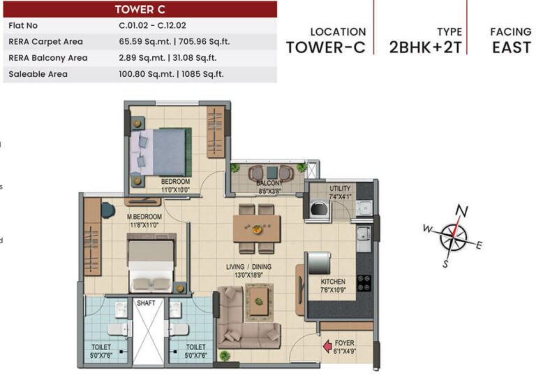 2BHK 1085 - Shriram Codename Smash Hit