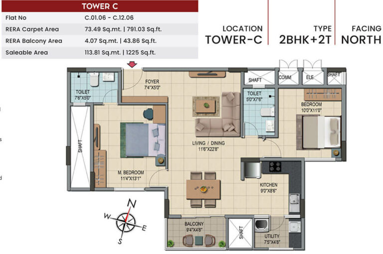2BHK 1225 - Shriram Codename Smash Hit
