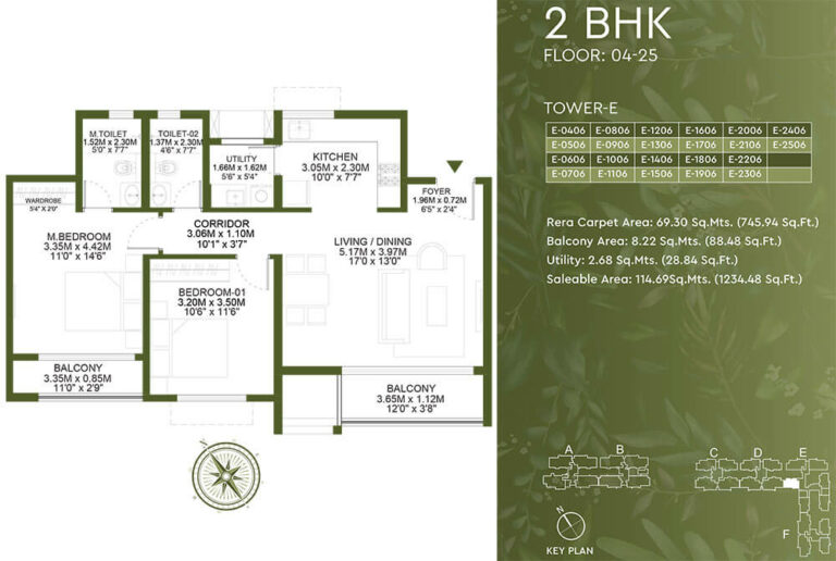 2BHK 1234 - Godrej Lakeside Orchard Sarjapur