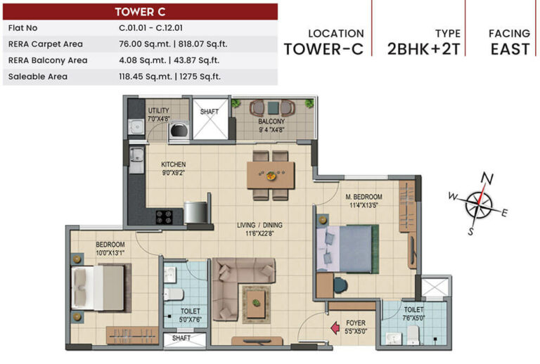 2BHK 1275 - Shriram Codename Smash Hit