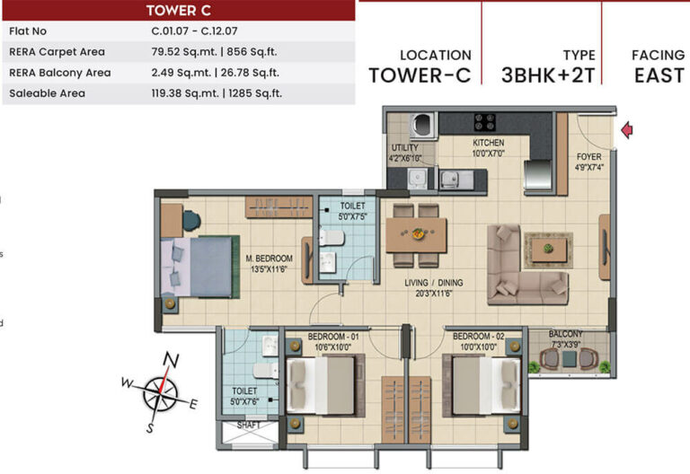 2BHK 1285 - Shriram Codename Smash Hit