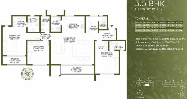3.5BHK 2185 - Godrej Lakeside Orchard Sarjapur