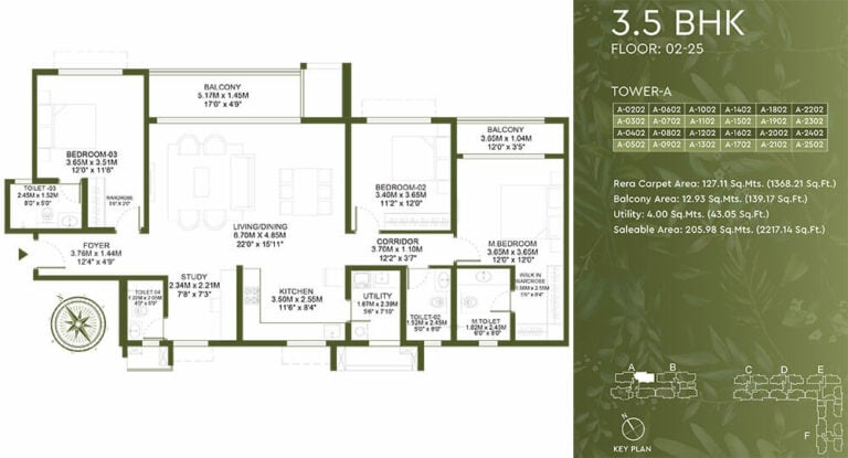 3.5BHK 2217 - Godrej Lakeside Orchard Sarjapur