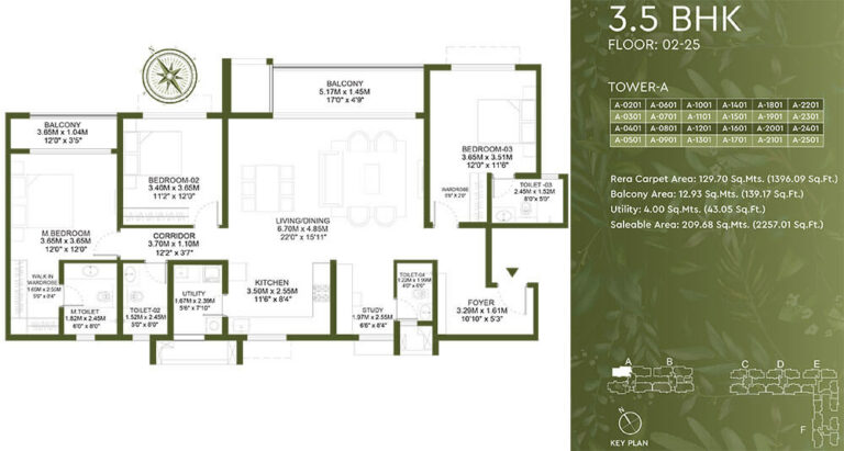3.5BHK 2257 - Godrej Lakeside Orchard Sarjapur