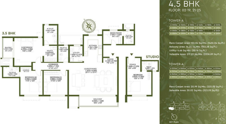 4.5BHK 2338-323 - Godrej Lakeside Orchard Sarjapur