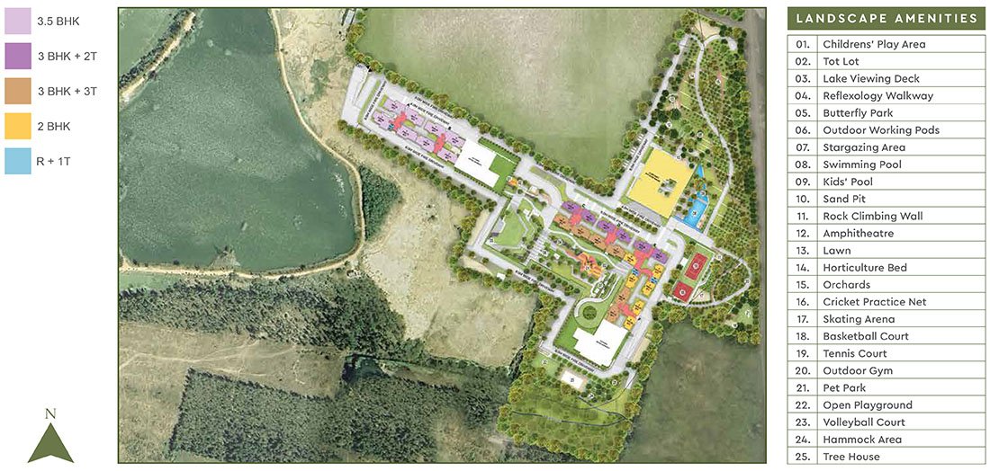 Master Plan - Godrej Lakeside Orchard Sarjapur