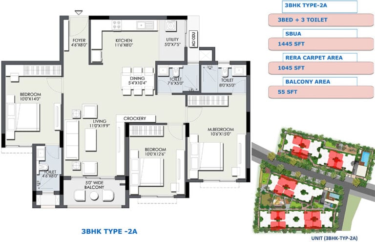 2BHK-1215-Ajmera-IRIS-Electronic-City