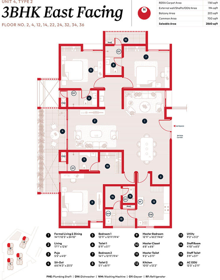 3BHK 2860 - Myscape Songs Of The Sun