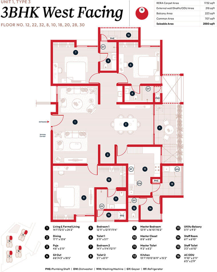 3BHK 2880 - Myscape Songs Of The Sun