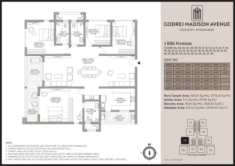 4BHK Premium 2940 - Godrej Madison Avenue
