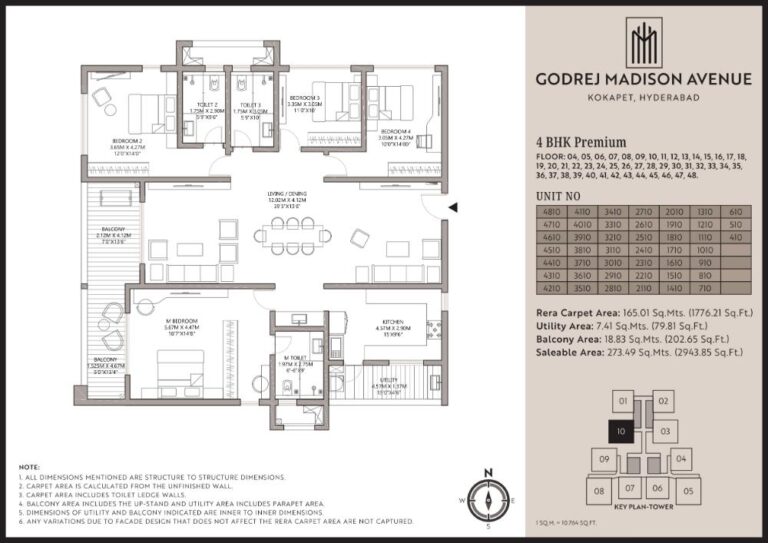 4BHK Premium 2943 - Godrej Madison Avenue