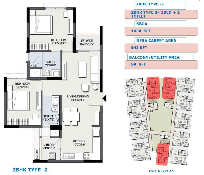 2BHK-Compact - Sipani Samuha Tumkur Road