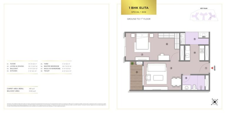 1BHK 645 - L&T Elara Celestia Apartments