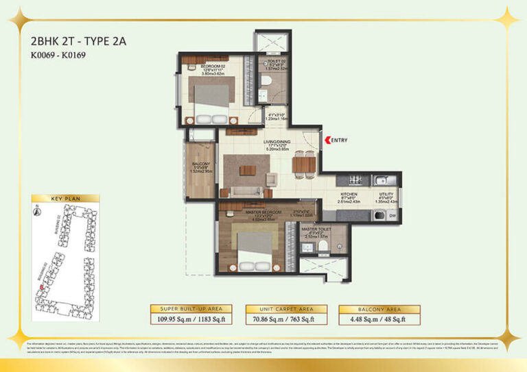 2BHK 1183 - Brigade Eternia Yelahanka