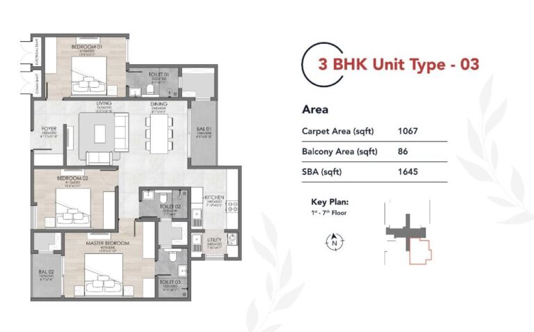 3BHK 1645 - Suyug The 1 Sarjapur