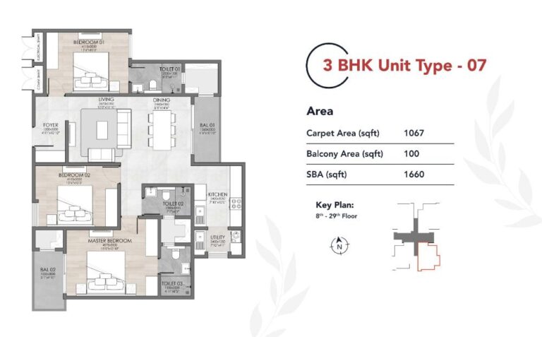 3BHK 1660 - Suyug The 1 Sarjapur