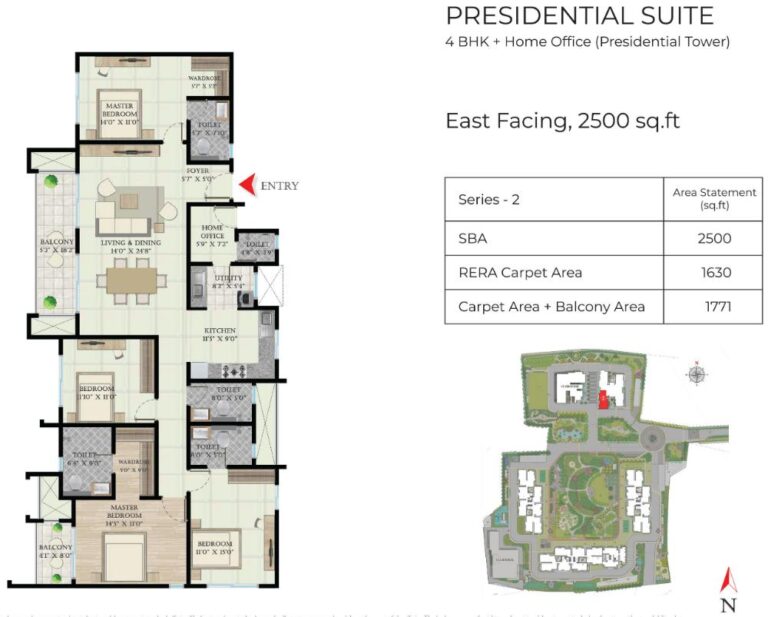 4BHK-Home-Office 2500 - Abhee Aaria Gunjur