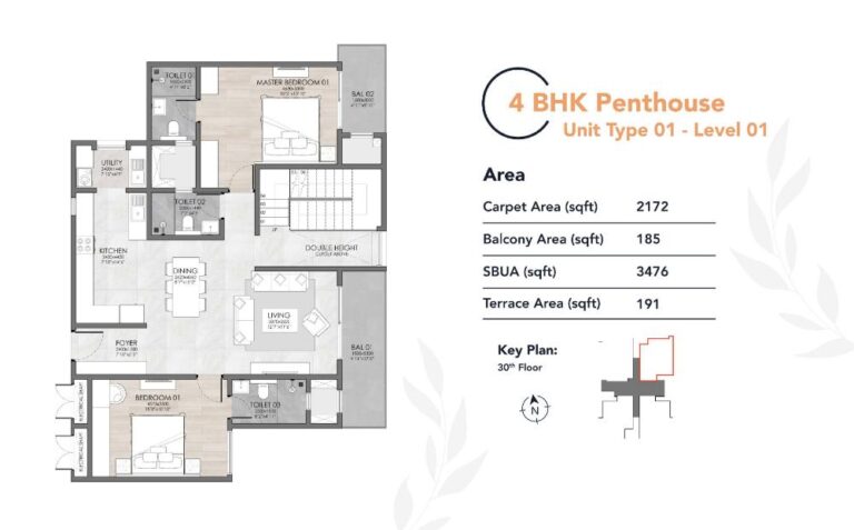 4BHK Penthouse L1 3476 - Suyug The 1 Sarjapur