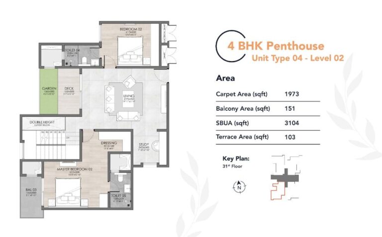 4BHK Penthouse L2 3104 - Suyug The 1 Sarjapur