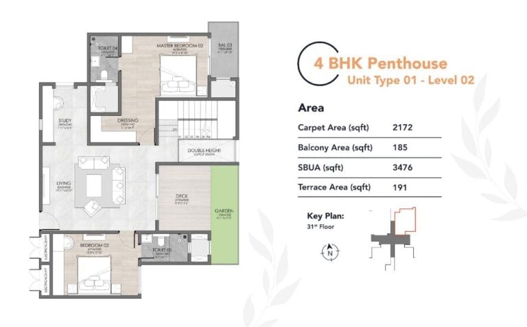 4BHK Penthouse L2 3476 - Suyug The 1 Sarjapur