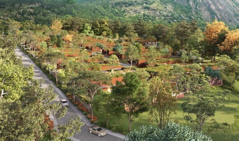 Aerial-View - Total Environment Over The Rainbow Villas