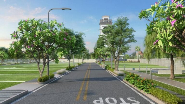 Entry-Road - Sattva Kaveri Siri Plots