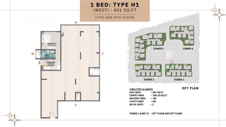 1BHK 401 - Prestige Spring Heights