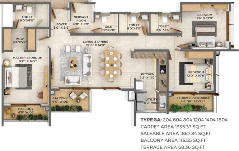 3.5BHK 1867 - VBHC Aurora Yelahanka