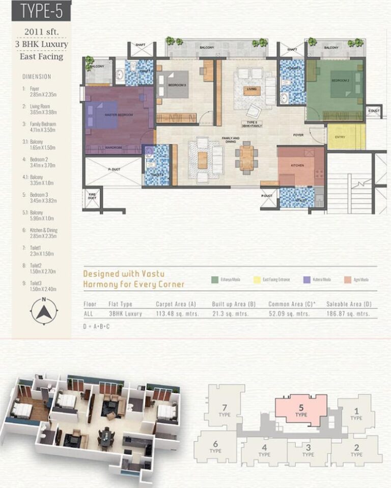 3BHK Luxury 2011 - Vanshika Natures Harmony