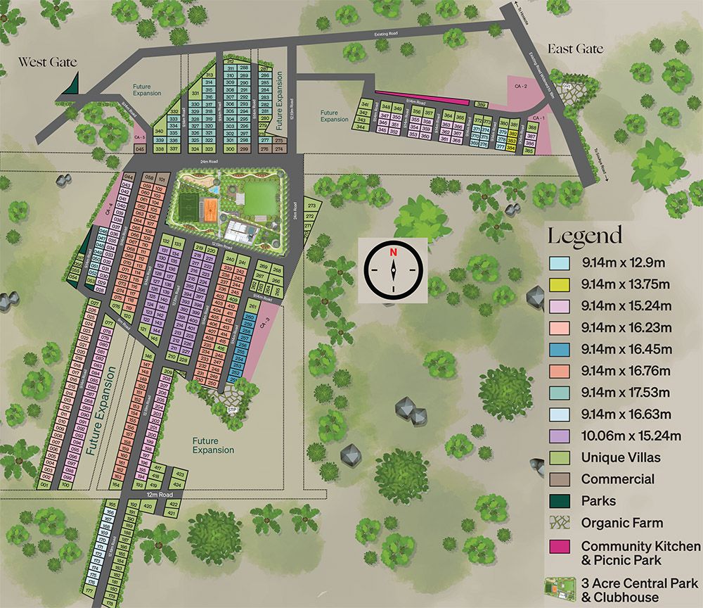 Master Plan - Atmos JR Eastfields Villas