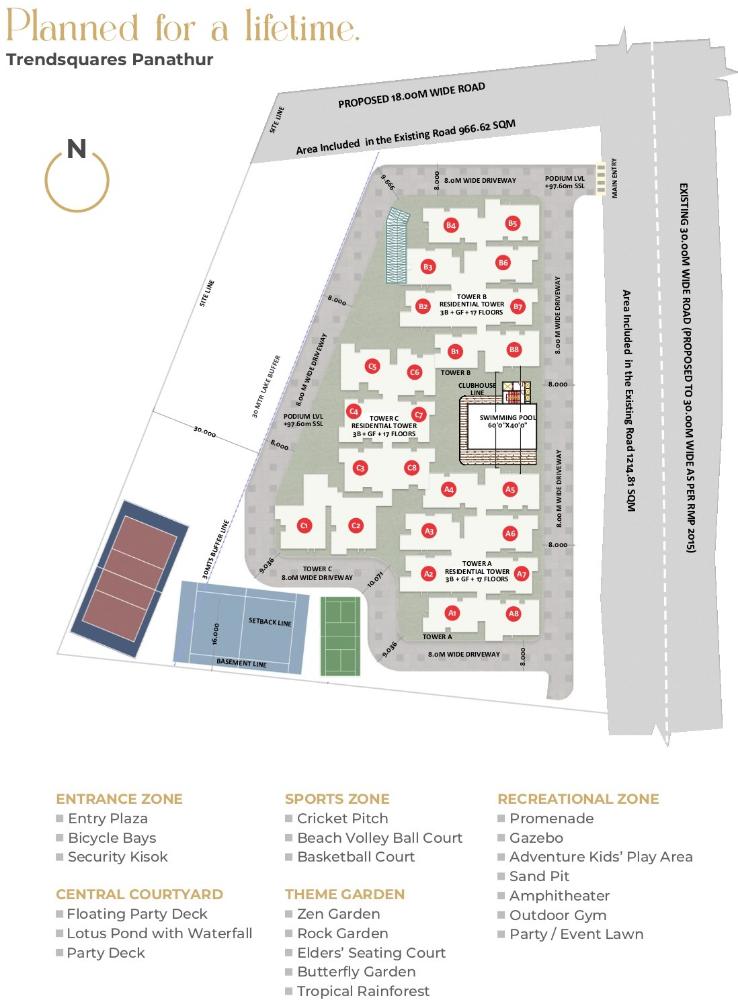 Master Plan - Trendsquares Akino Panathur