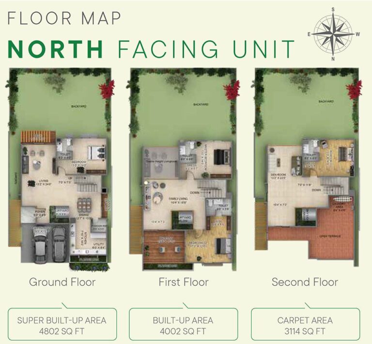 4BHK North 4802 - Between The Greens Villas
