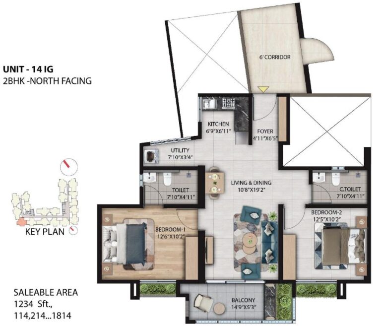 2BHK 1234 - Primus Sangama