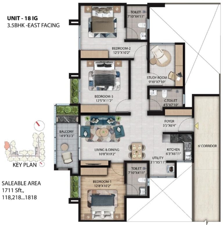 3.5BHK 1711 - Primus Sangama