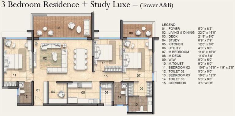 3.5BHK Luxe - Lodha Haven HSR Apartments
