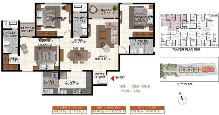 3BHK 1715 - Shriram Songs of the Earth Shriram Codename The One