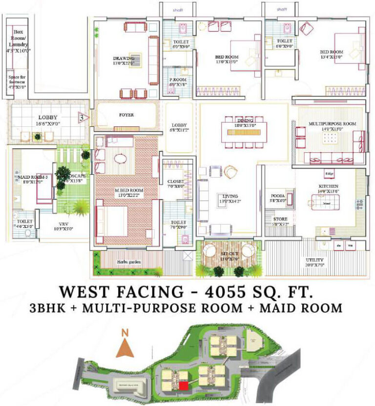 3BHK-Maids 4055 - Lansum Encanto Hyderabad