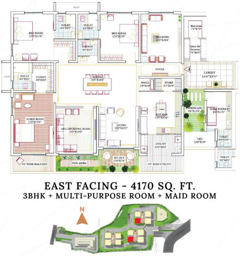 3BHK-Maids 4170 - Lansum Encanto Hyderabad
