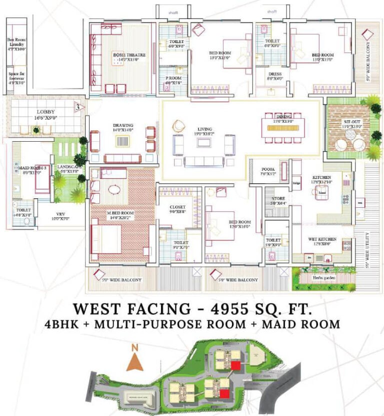 4BHK-Maids 4955 - Lansum Encanto Hyderabad