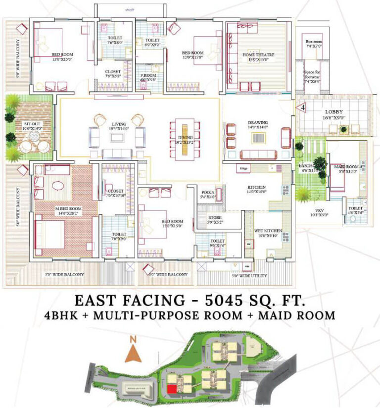 4BHK-Maids 5045 - Lansum Encanto Hyderabad
