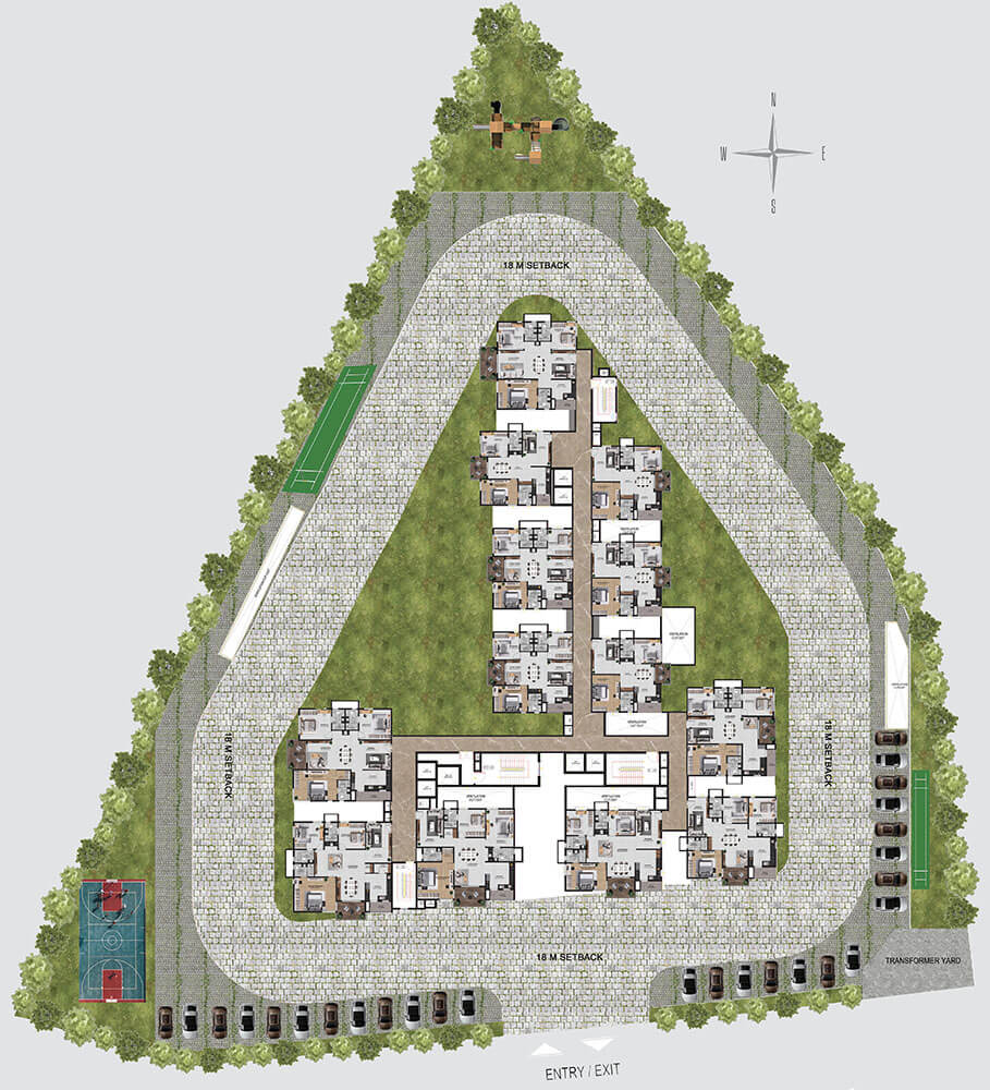 Master Plan - Vian Mrida Apartments Kollur