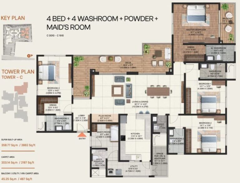 4BHK 3862 - Brigade Avalon Whitefield