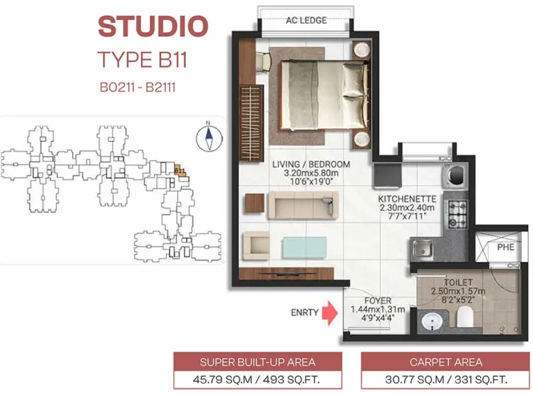 Studio 493 - Brigade Lakecrest Bhattarahalli