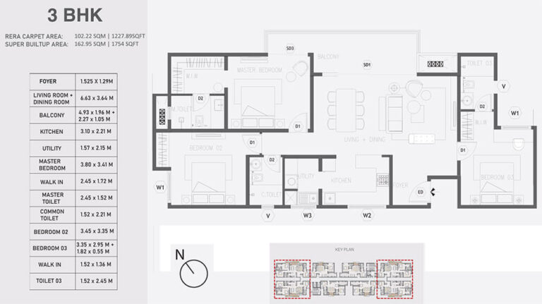 3BHK 1754 - Aratt Alchemy Essence Hennur