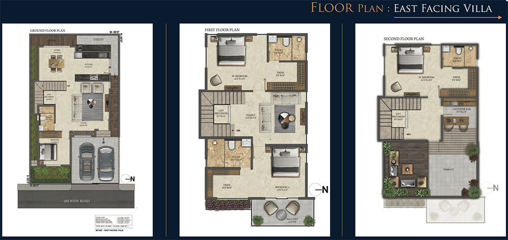 4BHK Villa East - The Akshara Valley Address Villas