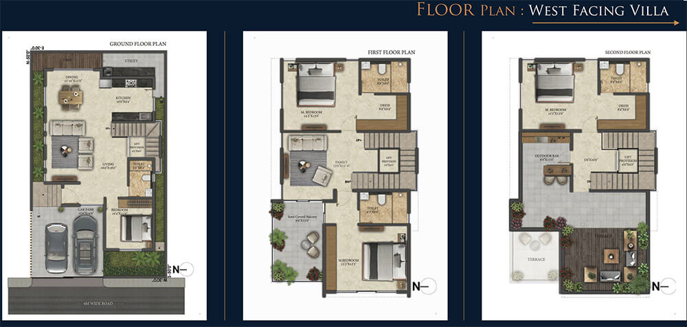 4BHK Villa West - The Akshara Valley Address Villas
