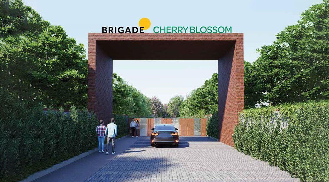 Main Elevation - Brigade Cherry Blossom Plots