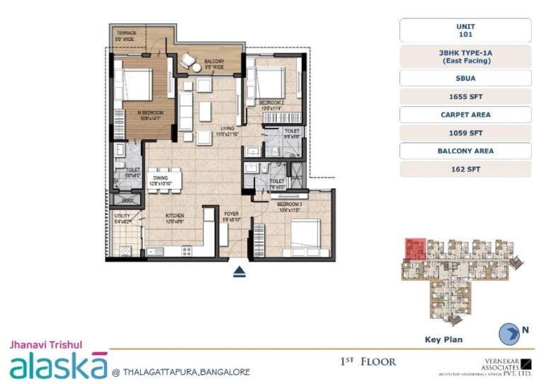 3BHK 1655 - Jhanavi Trishul Alaska